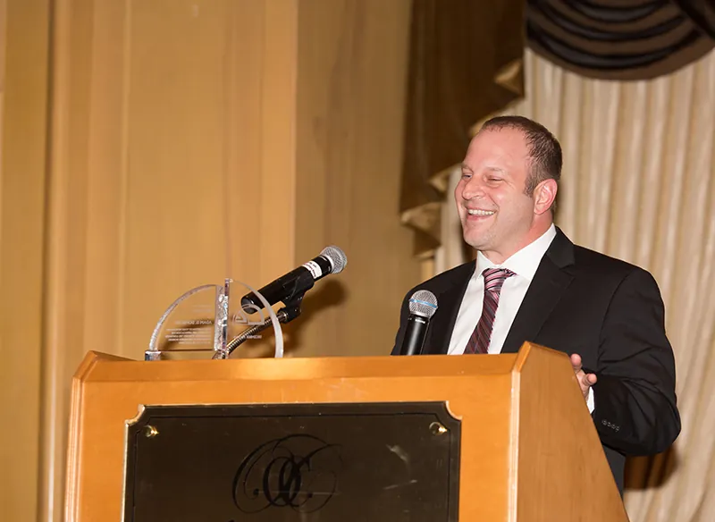 Workers' Compensation Award given to Adam Dombchik