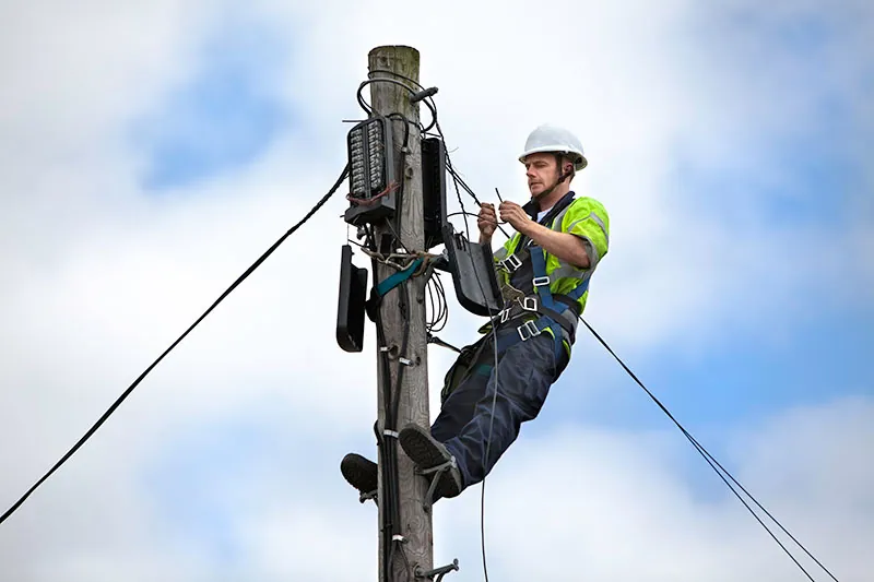 Electrical worker hurt at work