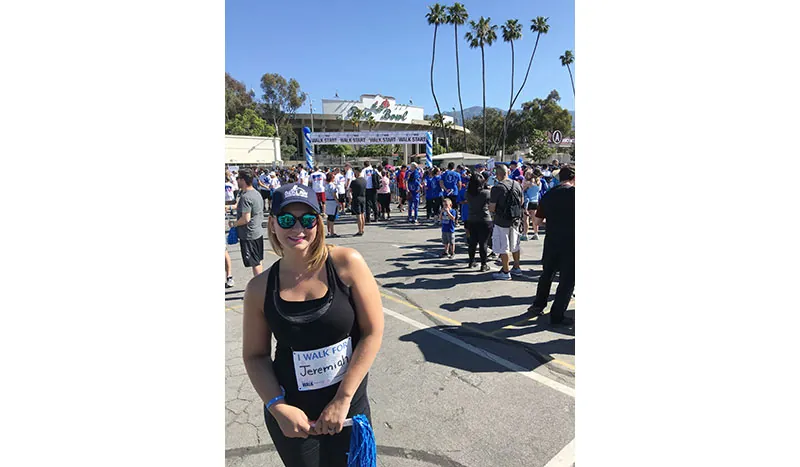 Kelly walks for autism