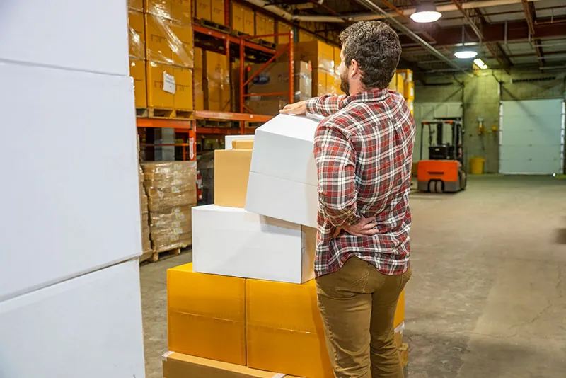 Lower back pain injuries on the job