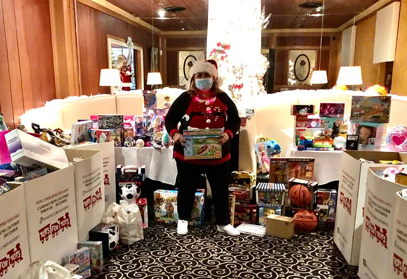 Lydia and Toys for Tots donations