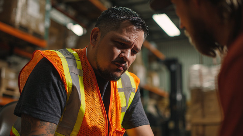 Man being evaluated for permanent disability in Los Angeles.